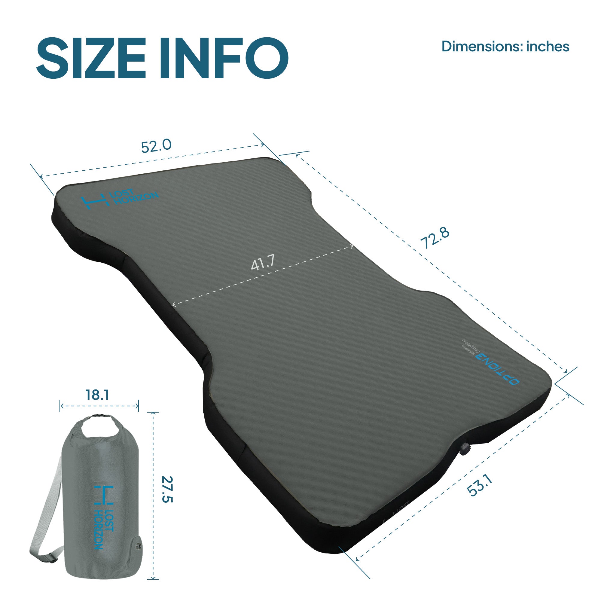 AIR & FOAM Truck Bed Mattress | Tacoma Long-Bed 6ft