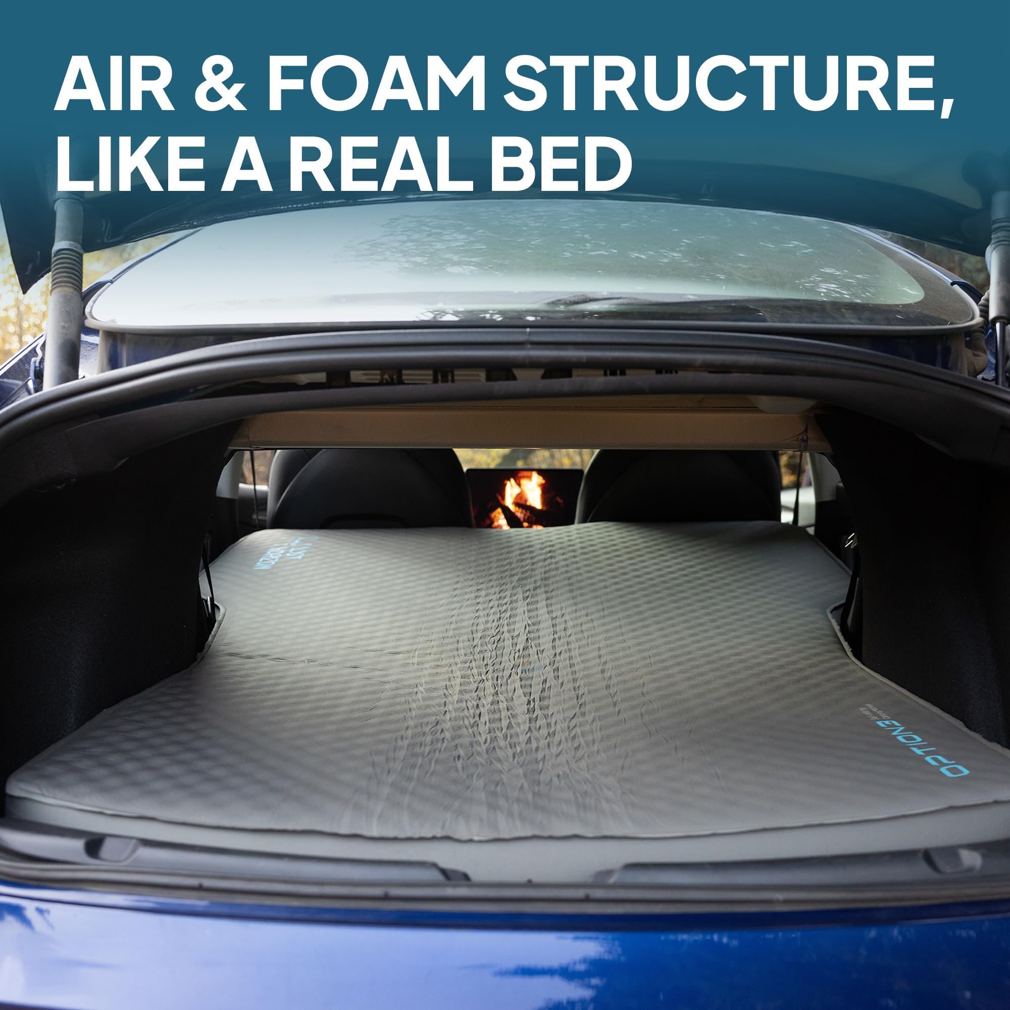 AIR & FOAM Camping Mattress | Tesla Model-Y/S/3 with Air Pump