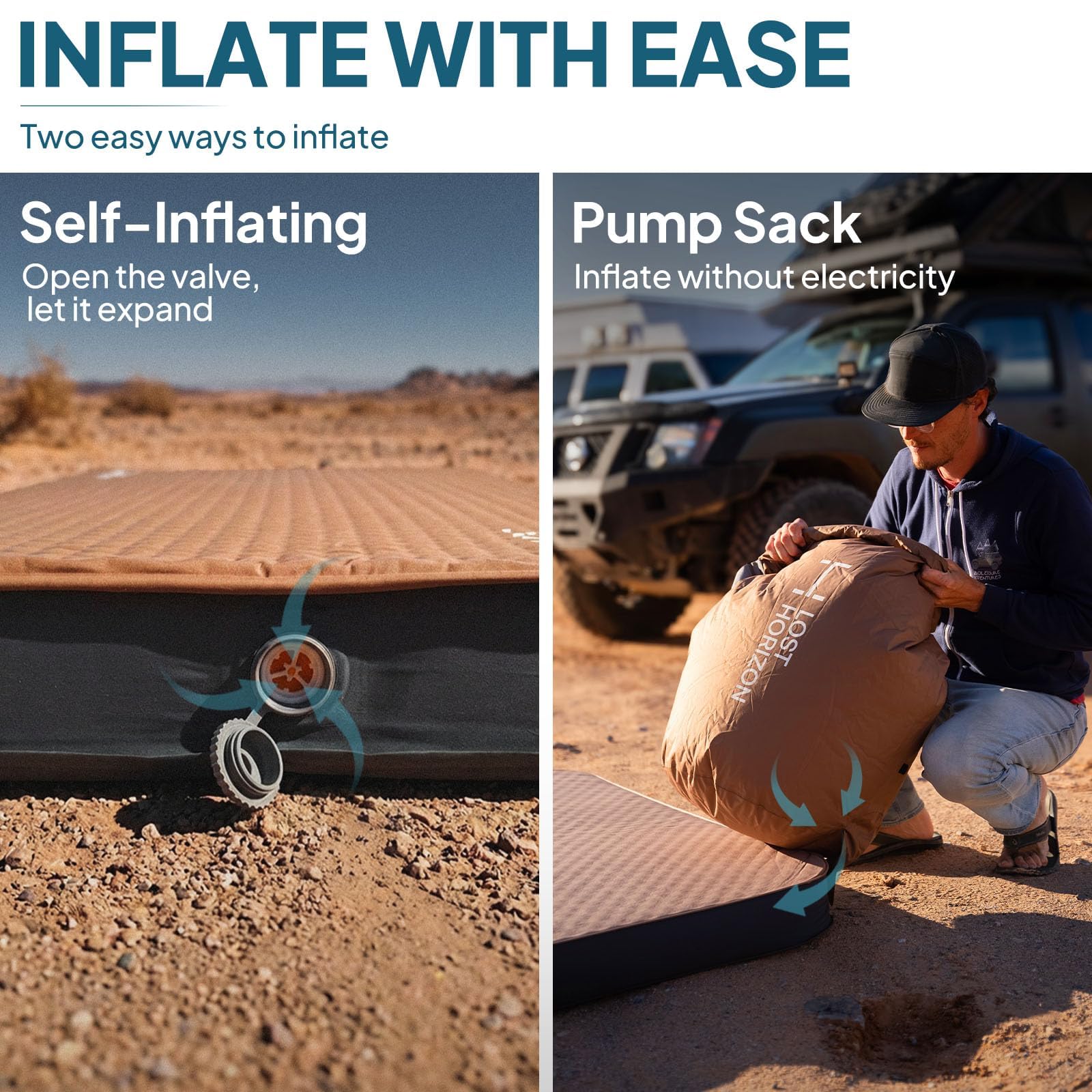 AIR & FOAM Camping Mattress