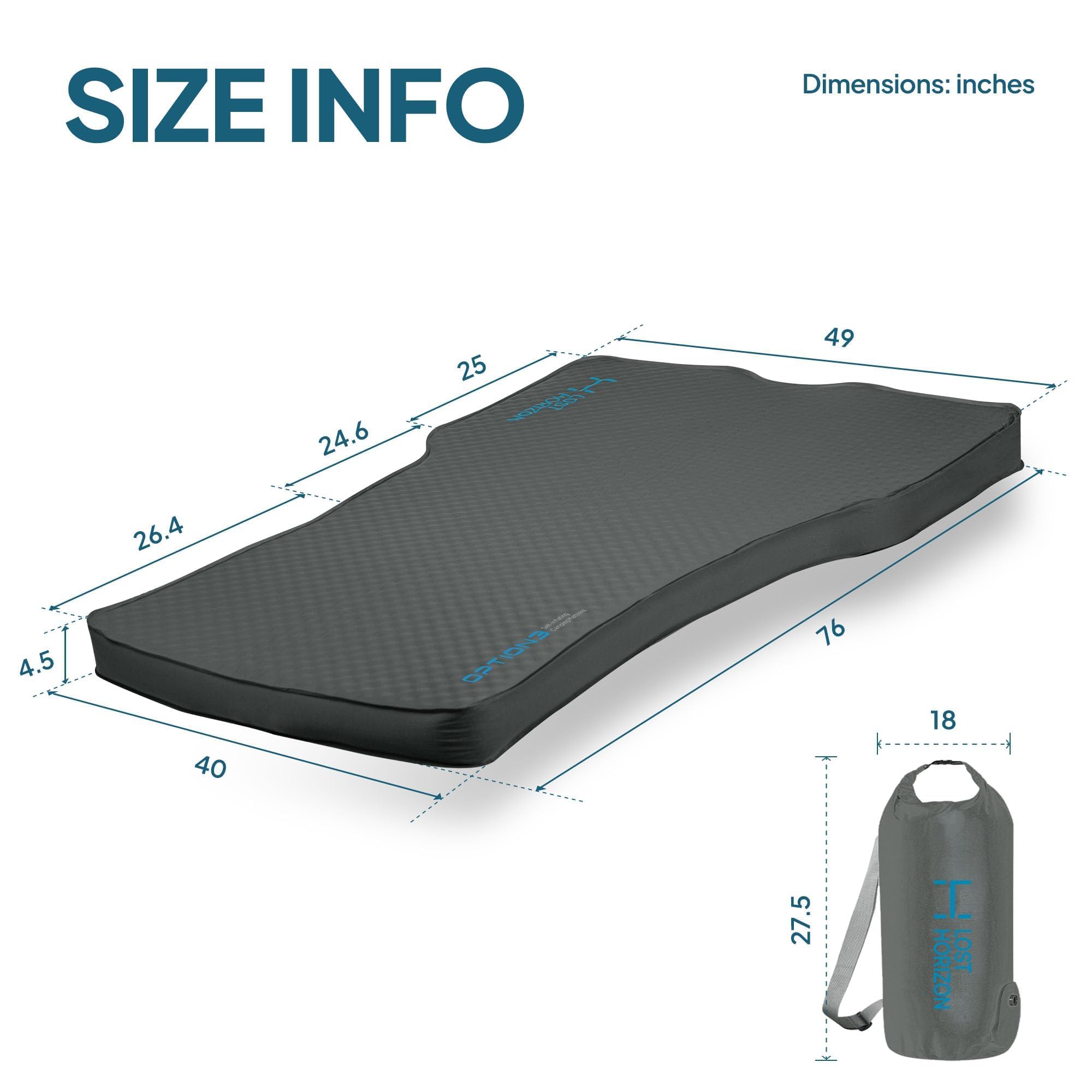 AIR & FOAM Camping Mattress | Tesla Model-Y/S/3 with Air Pump