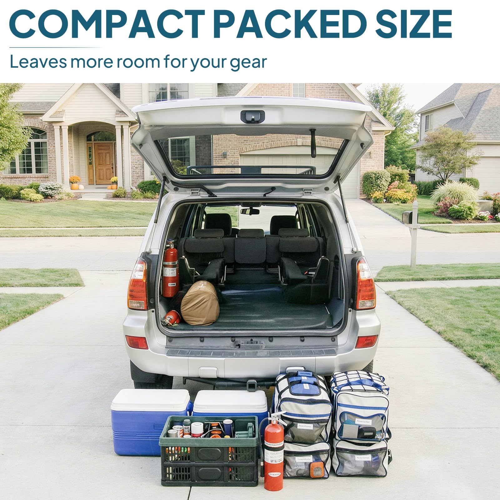 AIR & FOAM Camping Mattress with Air Pump