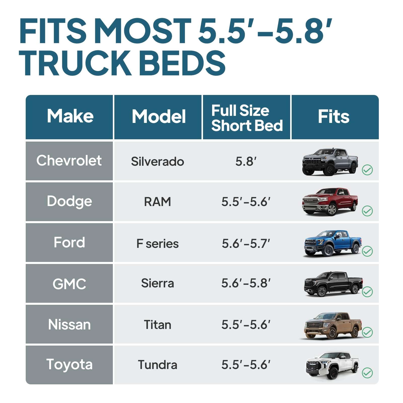 AIR & FOAM Truck Bed Mattress | Tacoma Long-Bed